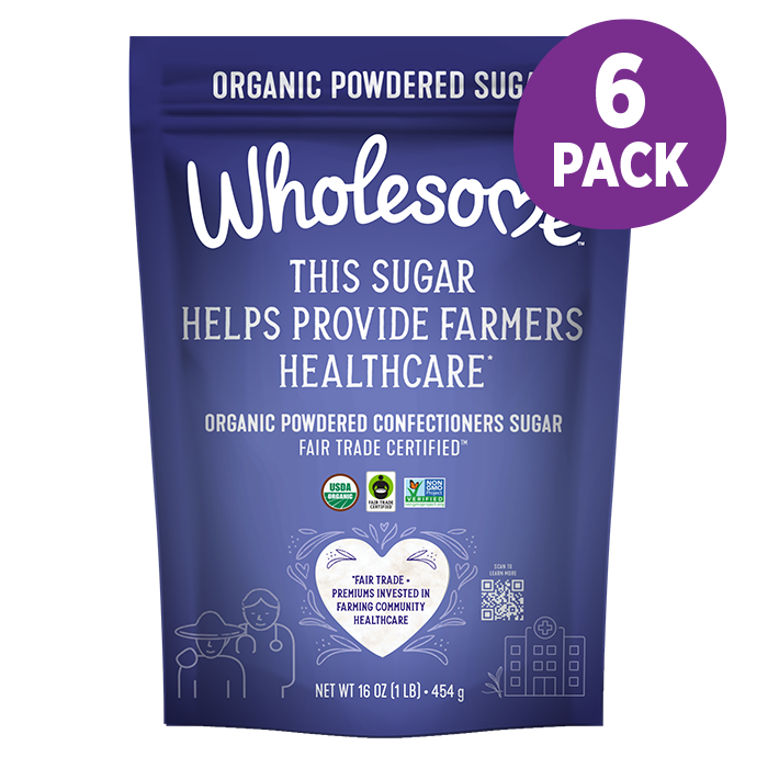 Wholesome Powdered 6 Pack front view;Size_16oz - 6 Pack