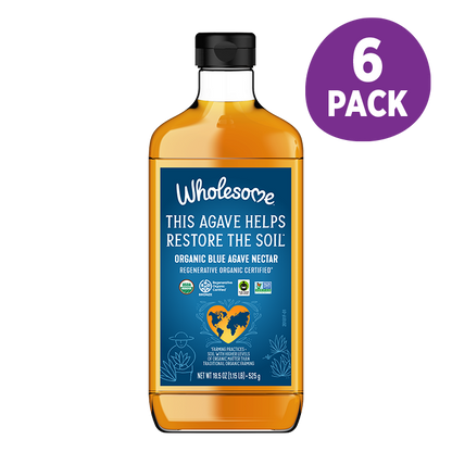 Wholesome Blue Agave 6 Pack front view