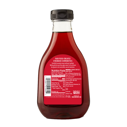 Wholesome Raw Blue Agave 1 Pack back view