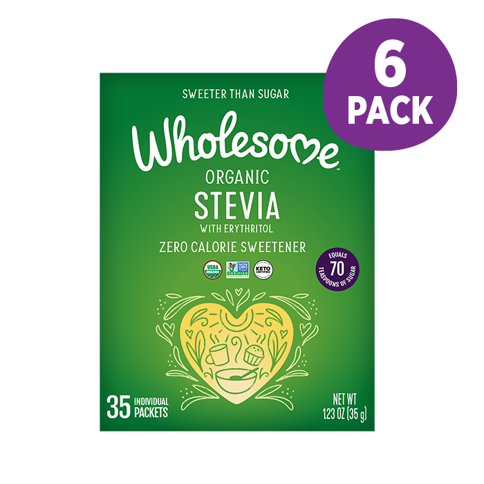 Wholesome Stevia 6 Pack front view;Size_35ct - 6 Pack