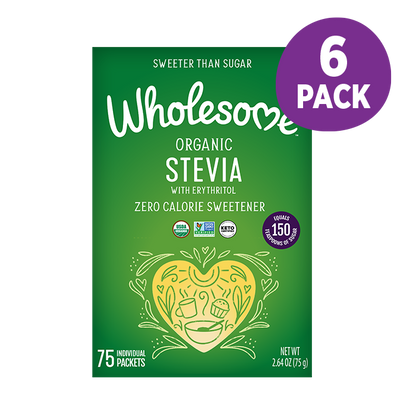 Wholesome Stevia 6 Pack front view