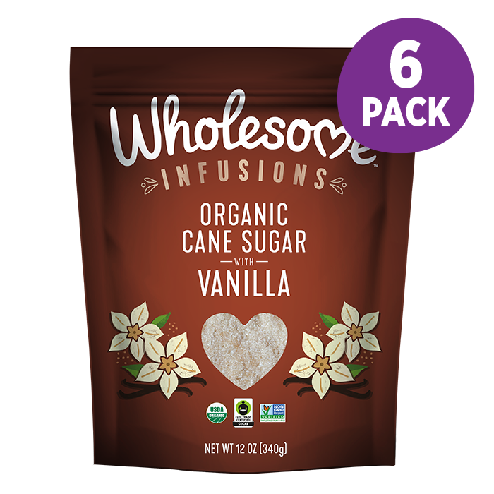 Wholesome Vanilla Sugar 6 Pack front view;Size_12oz - 6 Pack