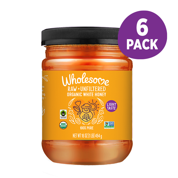 Wholesome White Honey 6 Pack front view;Size_16oz - 6 Pack