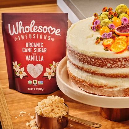 ORGANIC CANE SUGAR WITH VANILLA